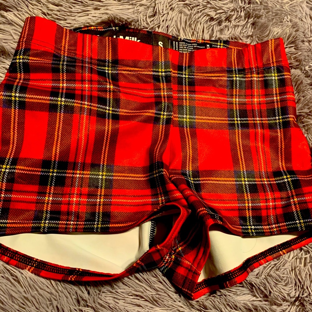 Small PC Blackmilk Red Tartan Bummers